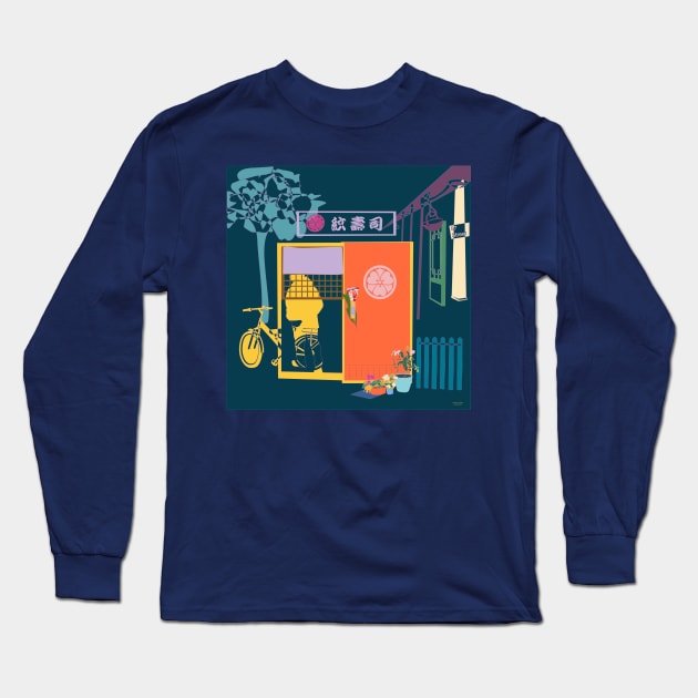 Subway Long Sleeve T-Shirt by Angelina Taylor 